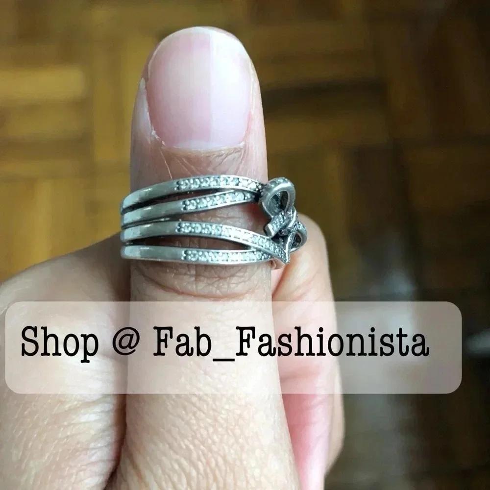 Pandora Sterling Silver Ring 54 Retired